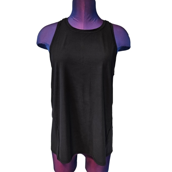Athleta Black Chi Racerback Exercise Tank Top Size Medium Women's F92 - Picture 1 of 8